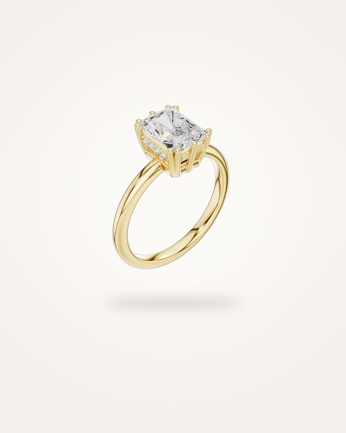 래디언트 컷 약혼반지, 1.55 ct